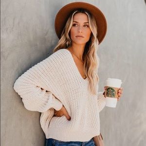 VICI Carry On Knit Sweater - Almond